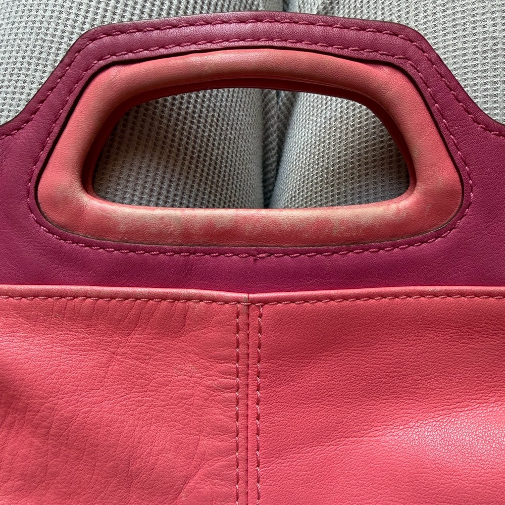 Coach Coral and Pink Leather Tote - Picture 10 of 10